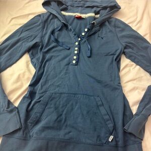 Puma henley top hoodie pullover